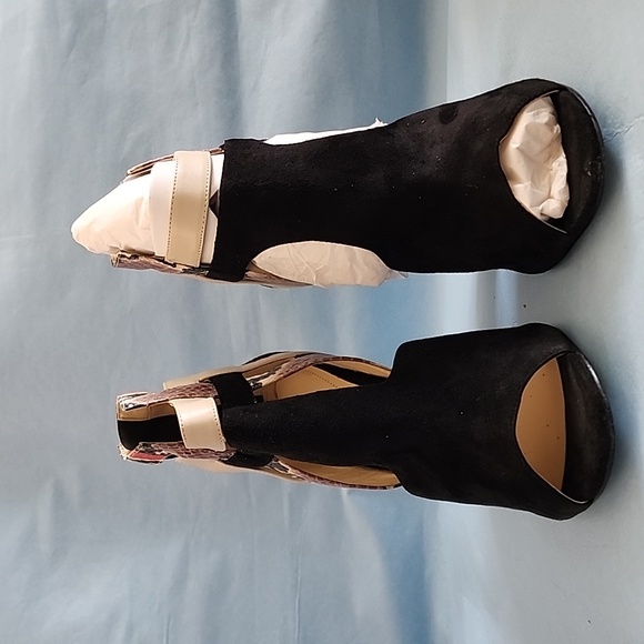 Calvin Klein Black Muilt Color Heel Shoe - Picture 2 of 6